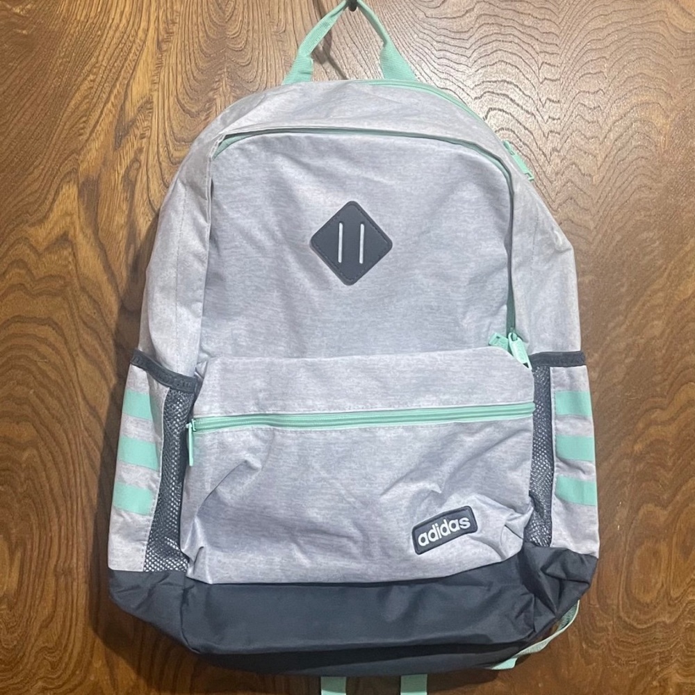 Mint & Gray Adidas Backpack